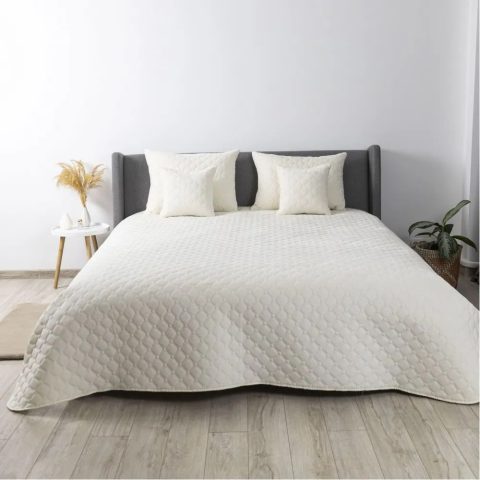 Покривало ТЕП "VELOUR" 180*240 см молочне